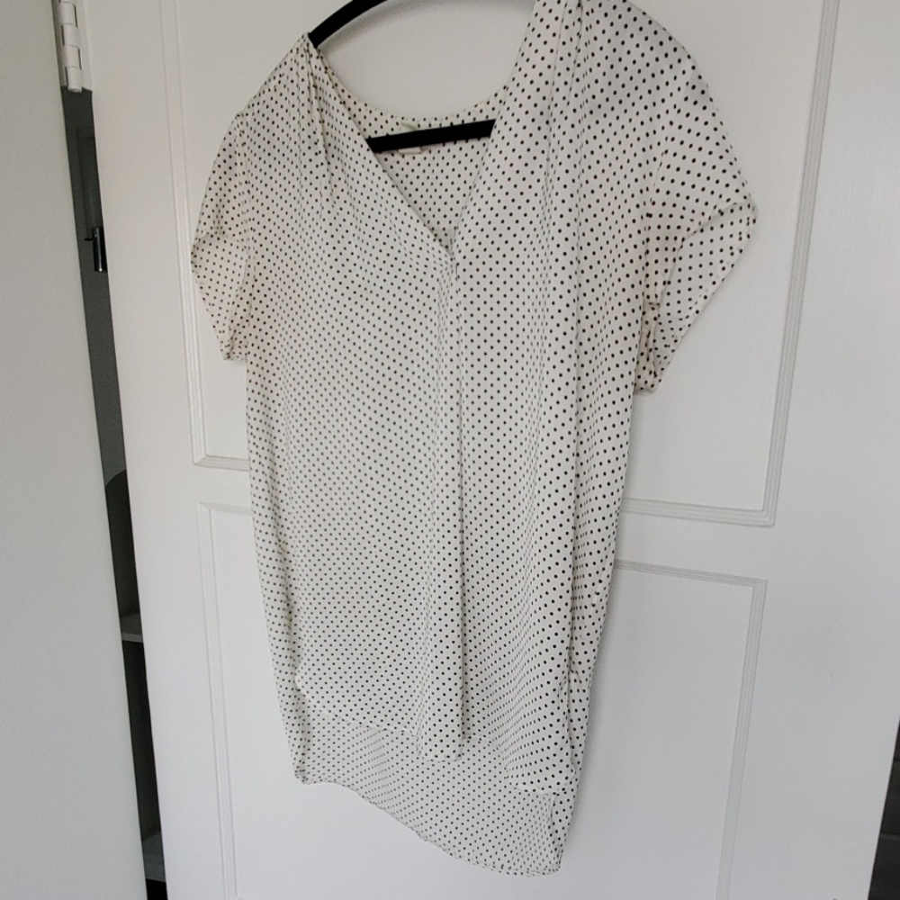 Silky polka dot shirt